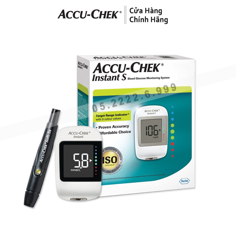 COMBO Máy đo đường huyết Accu-Chek Instant .