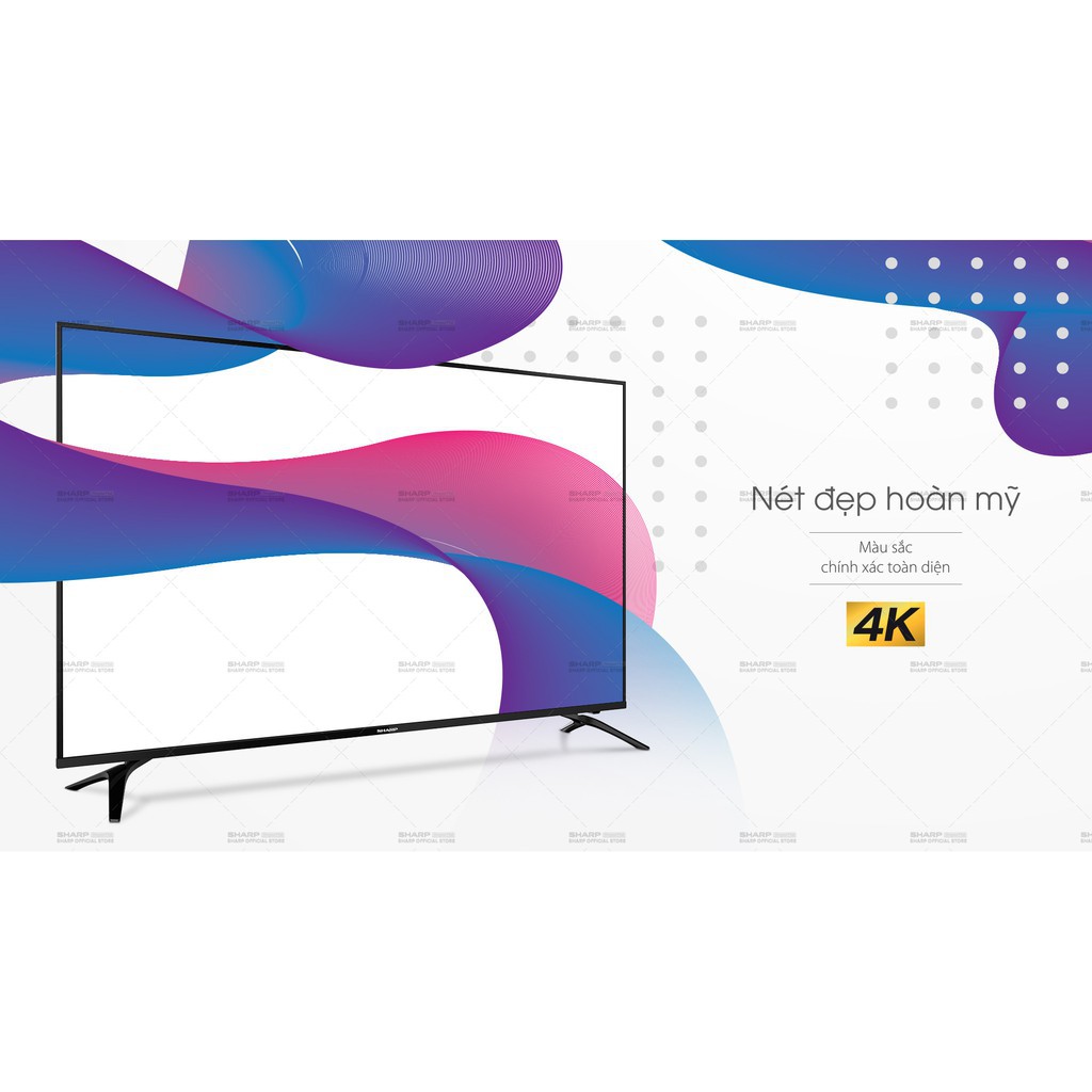 Smart Tivi 4K Ultra HD LED Sharp 60 inch 4T-C60CK1X - Hàng Malaysia Android 9.0 | BigBuy360 - bigbuy360.vn