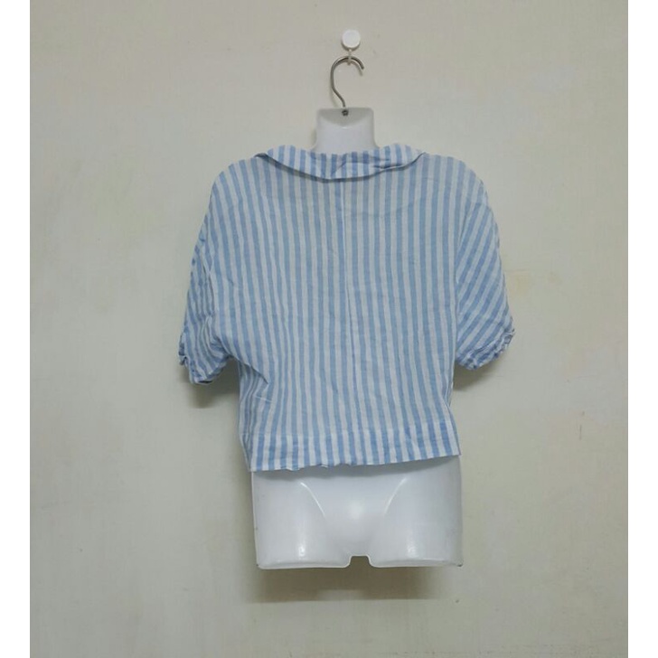 ÁO KHOÁC KẺ SỌC CROPTOP