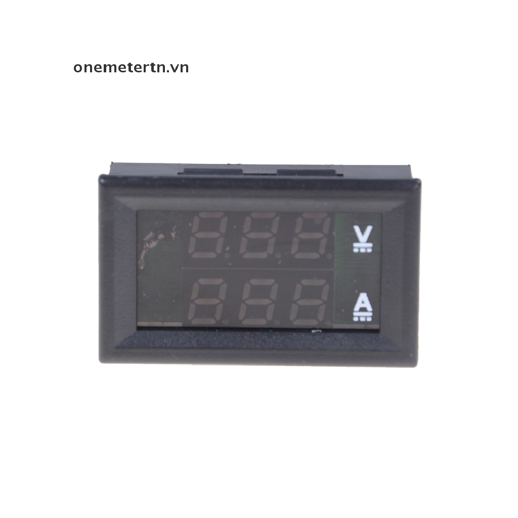 Vôn kế và Ampe kế một chiều DC 100V 10A có đèn led màu xanh lam + màu đỏ