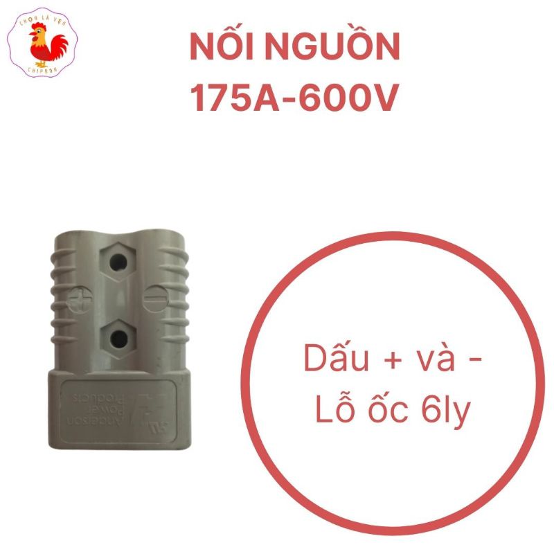 Giắc nối bình 175A 600V Anderson dành cho xe nâng điện - Hàng Đài Loan