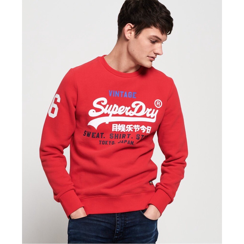 Áo thun nam dài tay SuperDry hàng dư xịn chính hãng vải cotton mềm co giãn màu sắc nam tính họa tiết ép nhiệt không bong
