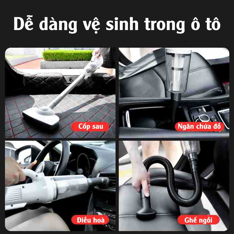 Máy hút bụi không dây đa năng LT-106EG dài 1m2 lực hút 12000Pa siêu mạnh, dễ dàng thay thế ống hút phù hợp nhu cầu