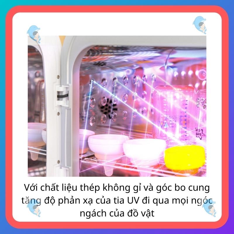 Máy tiệt trùng sấy khô khử mùi bằng tia UV Ecomom 202 Pro Advanced loại bỏ vi khuẩn đến 99.99%, BH 3 năm