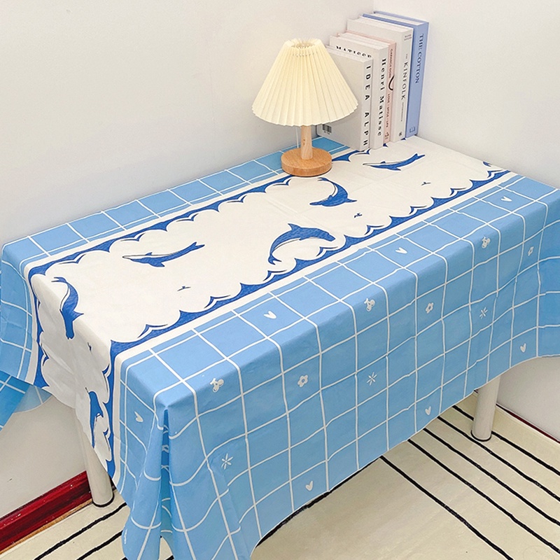 Khăn Trải Bàn Chống Dầu In Họa Tiết Đơn Giản Ốp