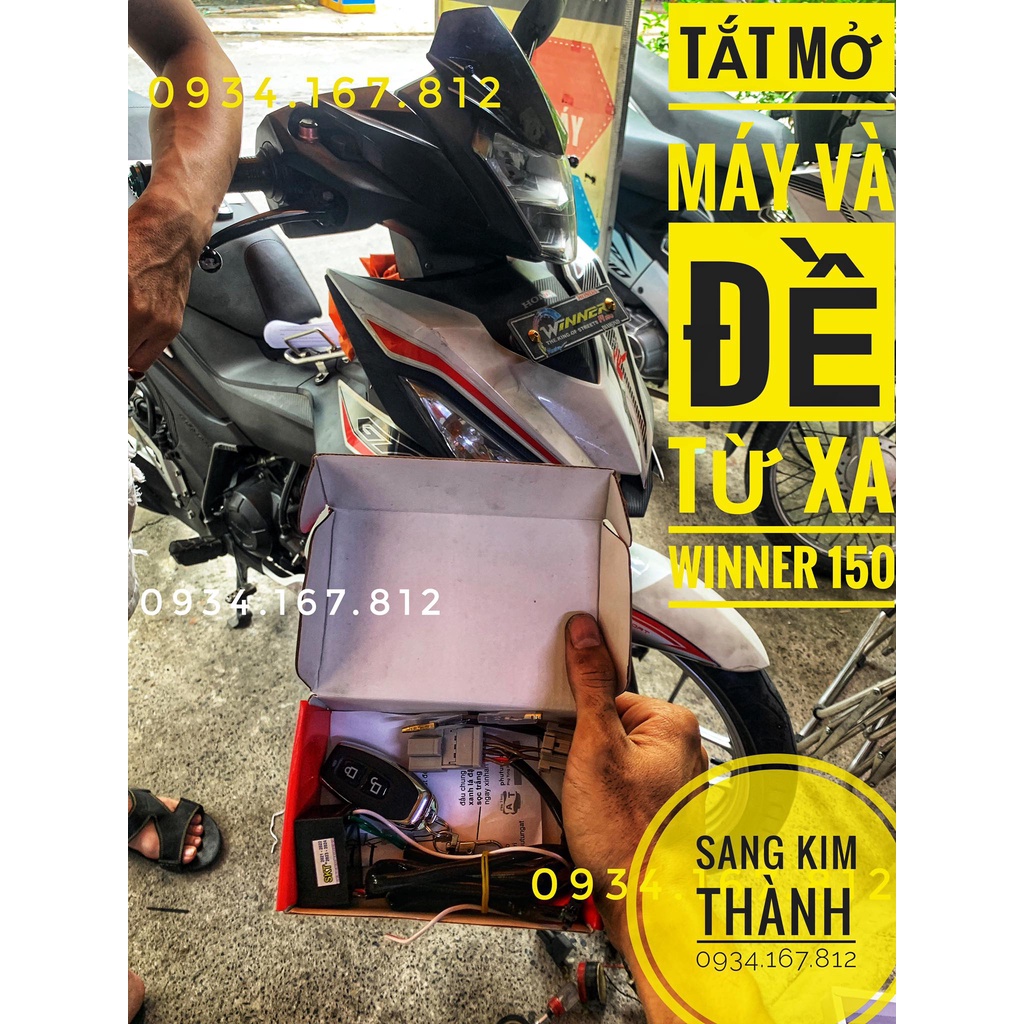 Bộ Mạch Tắt Mở Máy Và Đề Xe Từ Xa Xe Honda Winner v1