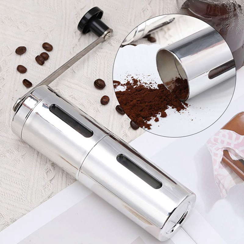 Dụng cụ xay nghiền cà phê cầm tay bằng thép không gỉ có thể điều chỉnh thích hợp cho cho espresso/ cà phê kiểu Pháp