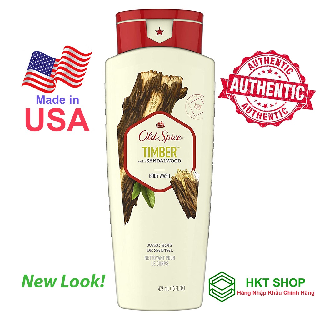 [USA] Sữa tắm Old Spice Timber 473ml (Mỹ) - HKT Shop