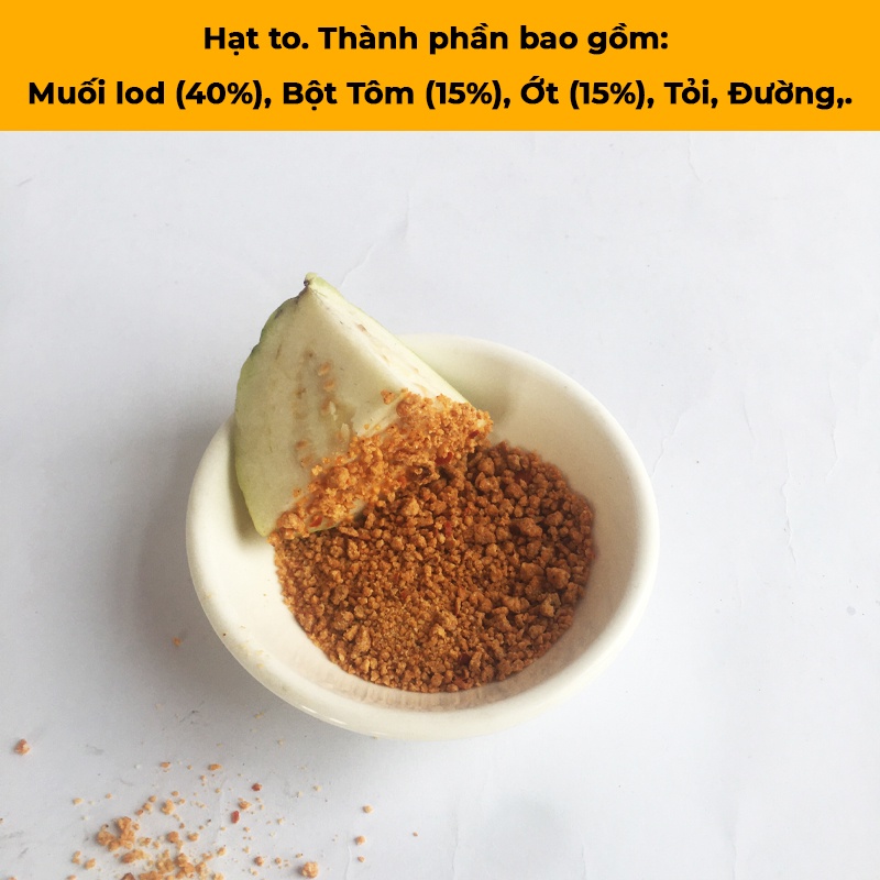 Muối tôm Tây Ninh sạch chấm hoa quả (3 Loại), hủ (60-100gr) đóng kín chất lượng thơm ngon, đặc sản Tây Ninh làm quà