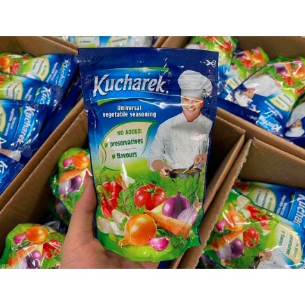 Hạt nêm hữu cơ Kucharek 100% từ rau củ cho bé ăn dặm, người ăn kiêng ăn chay gói 200g