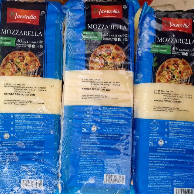 Phô Mai Mozzarella Pháp KHỐI 0.5kg - Làm Phomai Que, Pizza, Hot Dog, Phủ Tokbokki