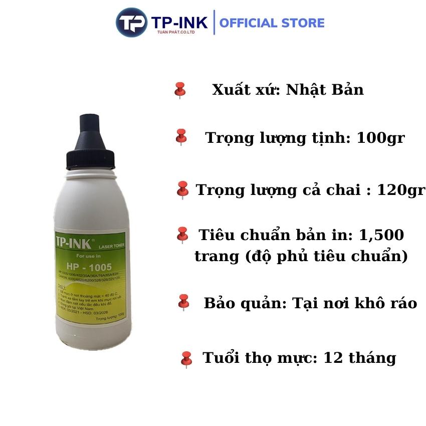 Mực đổ máy in 35A hãng TP - INK siêu mịn cho dòng cartridge đa năng 35A/ 85A/ 78A/ 337/ 83A/ 226A....