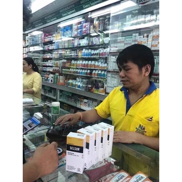 01 Dầu Gội SELSUN Giảm Gàu Hàng Tốt 120ml Thái Lan Chính Hãng