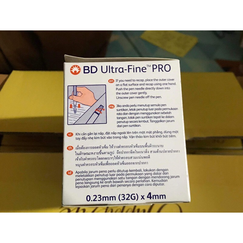 Đầu kim BD Ultra Fine Pro lắp bút tiêm tiểu đường