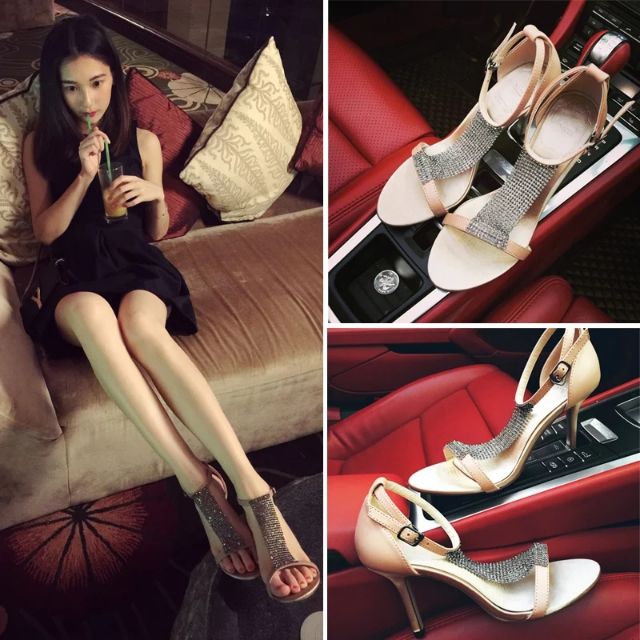 Dép cao gót 6-9CM sang chảnh