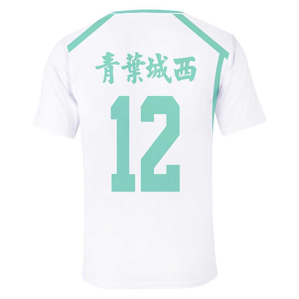 Áo thun thể thao tay ngắn họa tiết nhân vật anime Haikyuu!! Aoba Johsai thời trang cho nam và nữ