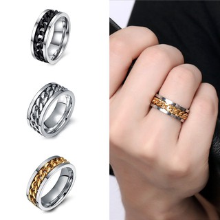 Nhẫn thép không gỉ thiết kế hở có thể điều chỉnh kiểu dáng cổ điển cho nữ TL