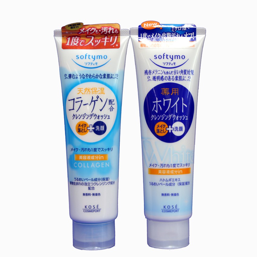 Sữa rửa mặt Trắng Da Kose Softymo Cleasing Foam 220g Hàng Nội Địa Nhật