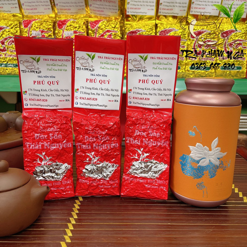 Trà Tân Cương Thái Nguyên, trà nõn tôm Phú Quý đặc biệt thơm ngậy nồng nàn đậm vị nước trong xanh - Trà Phạm Nga