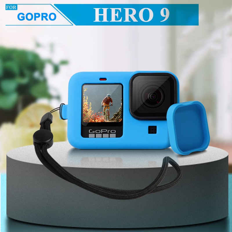 Vỏ silicon kèm nắp che cho GoPro Hero 9