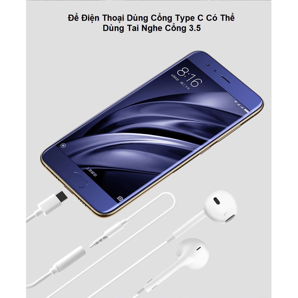 Cáp Chuyển Cổng Type C Sang Cổng Âm Thanh 3.5mm
