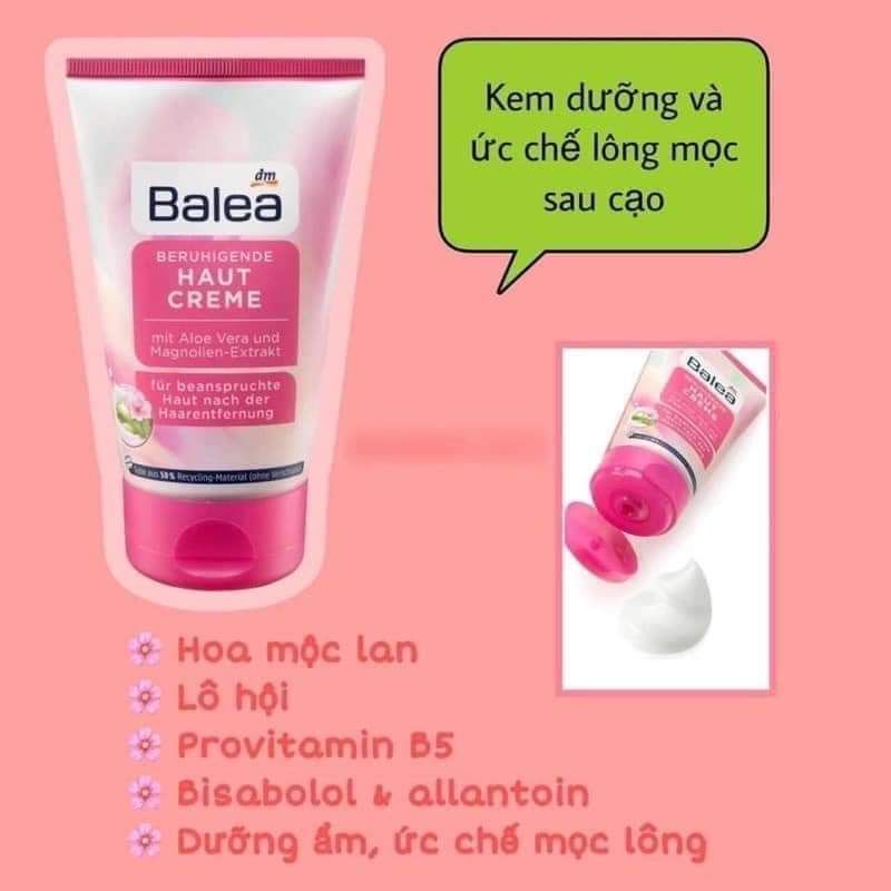 [ Đủ bill + Chuẩn Auth ] Kem dưỡng sau Wax ức chế mọc Lông Balea Đức