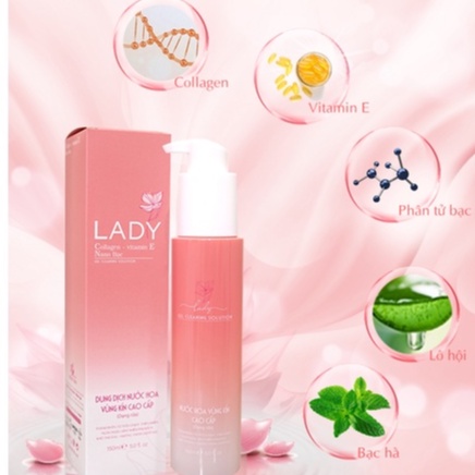 Dung dịch vệ sinh cao cấp LADY - Dung dịch vệ sinh phụ nữ (150ml) giúp cô bé luôn thơm sạch thoáng tự tin suốt ngày dài