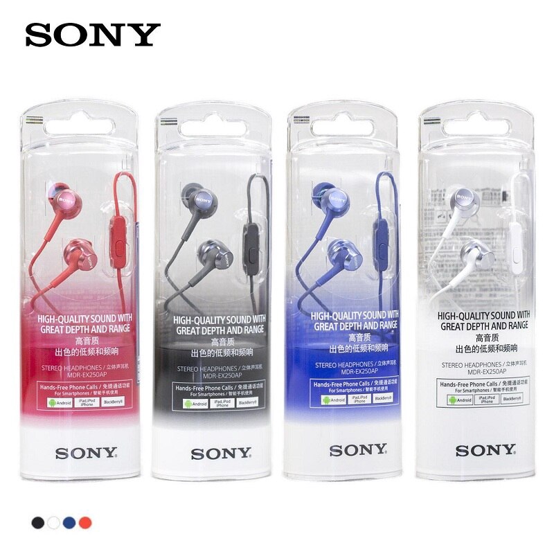 Tai Nghe Sony MDR-EX250AP 3.5mm Có Dây ChấT LượNg Cao