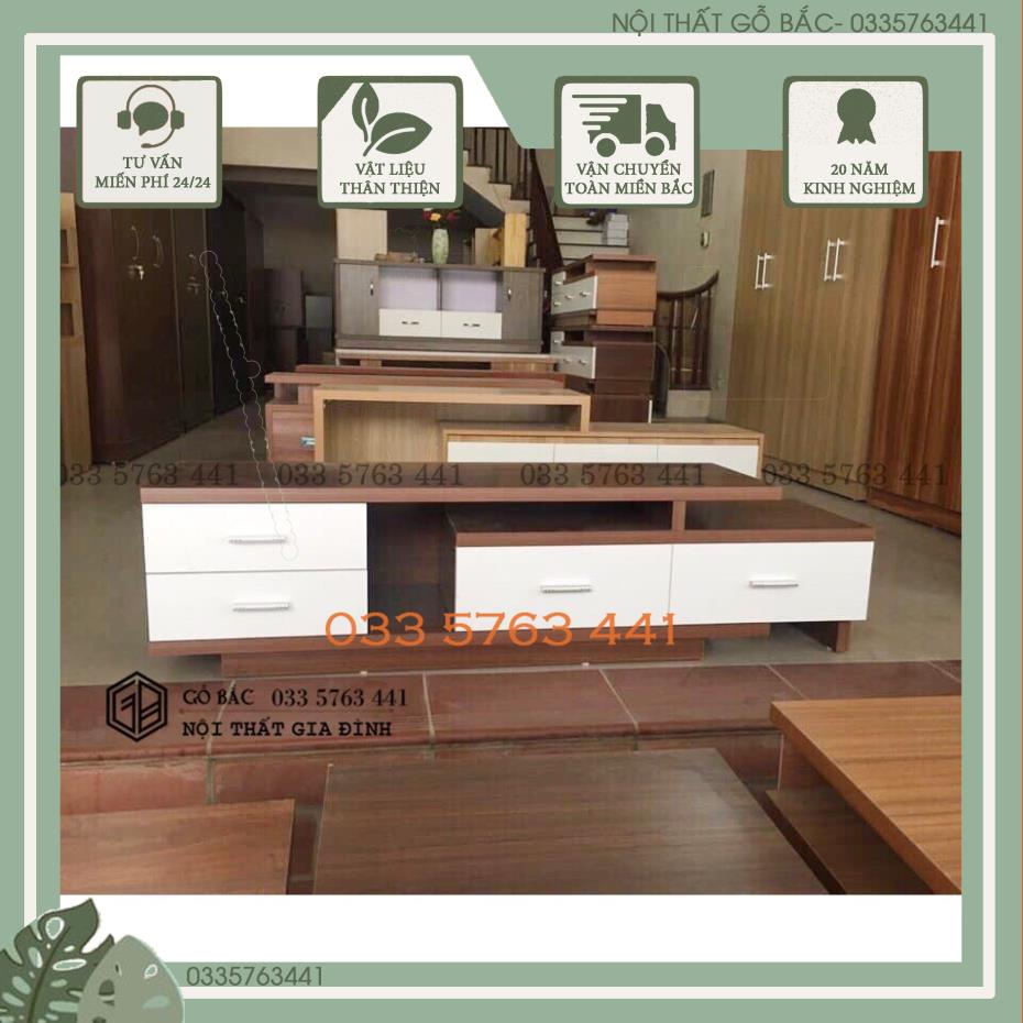 Kệ tivi thông minh di chuyển 1 hướng kích thước dài 1m2 kéo dài được 2m4 - kệ tivi rút 1 đầu gỗ công nghiệp
