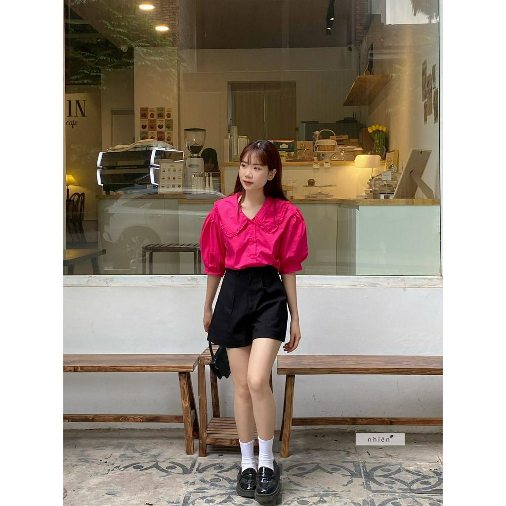 Quần short nữ, quần short vải nhiennhienvintage_BQ1