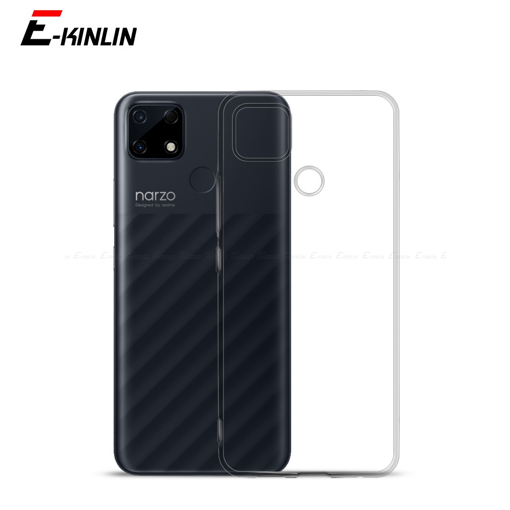 Ốp Điện Thoại Silicon TPU Mềm Trong Suốt Siêu Mỏng Cho Realme Narzo 50 50i 50A 30 30A 20 Pro 20A 10 10A