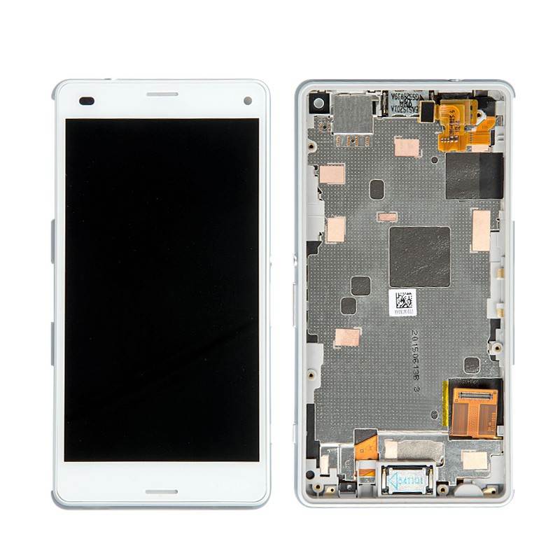 Dành cho Sony Xperia Z3 Compact / Z3 Mini D5804 D5833 Màn hình LCD Thay thế màn hình cảm ứng lắp ráp với khung