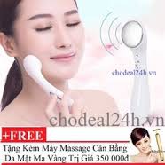 Máy massage mặt DS-039 bằng ion (Trắng) + Tặng Máy mát-xa cân bằng da mặt