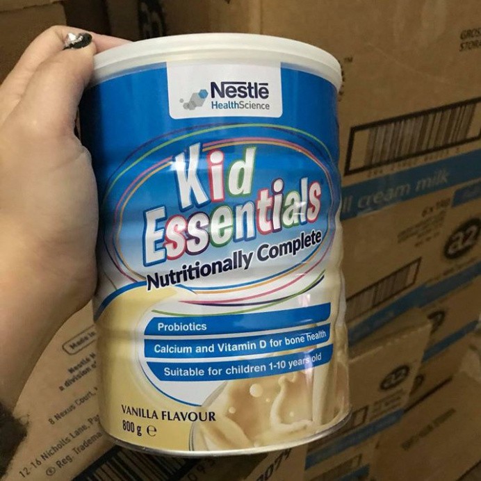 Sữa Kid Essentials Vanilla Úc 800GR Dành Cho Trẻ Chậm Tăng Cân, Lười Ăn, Chậm Lớn - dogiadung296