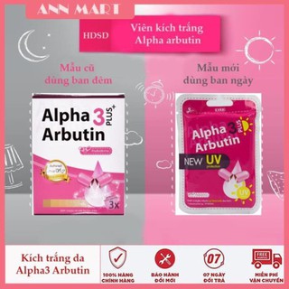 [CHÍNH HÃNG] Vỉ 10 Viên Kích Trắng Da Alpha Arbutin 3 Thái Lan