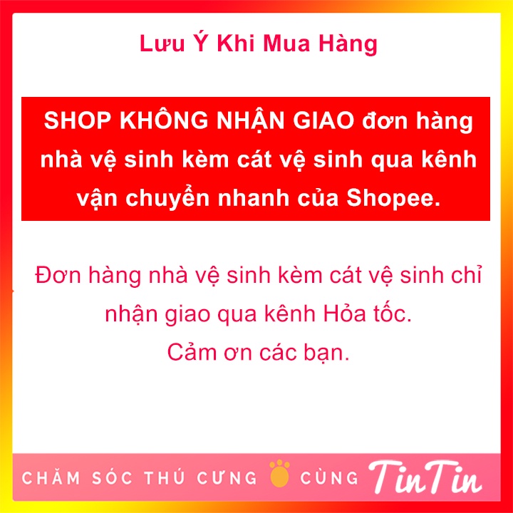 Nhà Vệ Sinh Cho Mèo - Hàng Đẹp kèm xẻng xúc cát #Tintin Pet Store