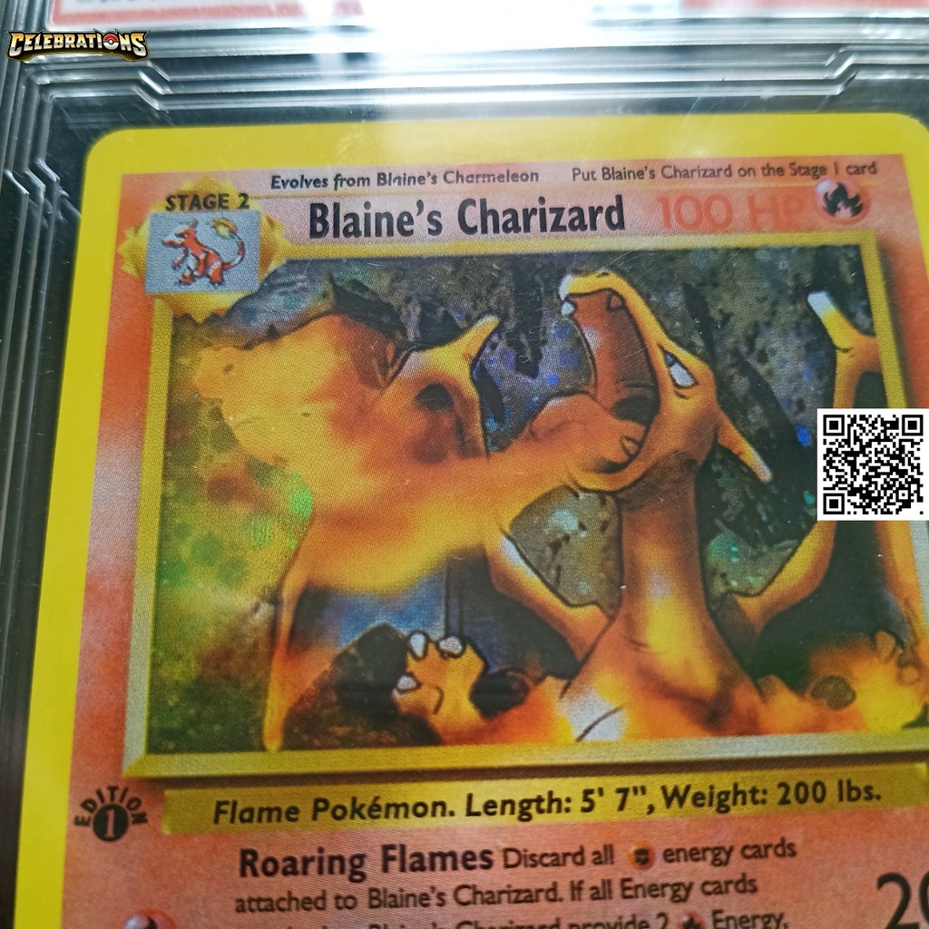Bài Pokemon Game nitendo 1995 Blaine s Charizard 2 132 khủng long lửa tiến hóa cấp 3 1459 d7