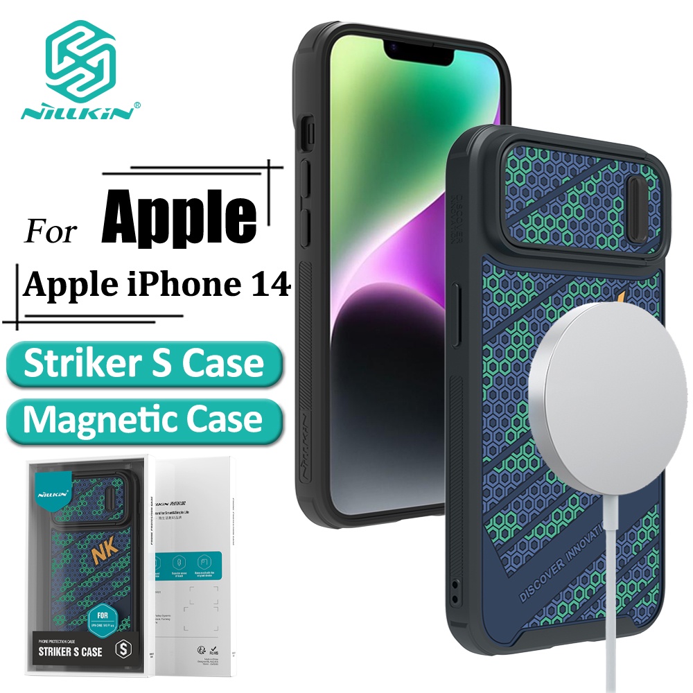 Ốp Điện Thoại Nillkin Chống Sốc Có Vòng Đỡ Từ Tính Bảo Vệ Camera Cho iPhone 14