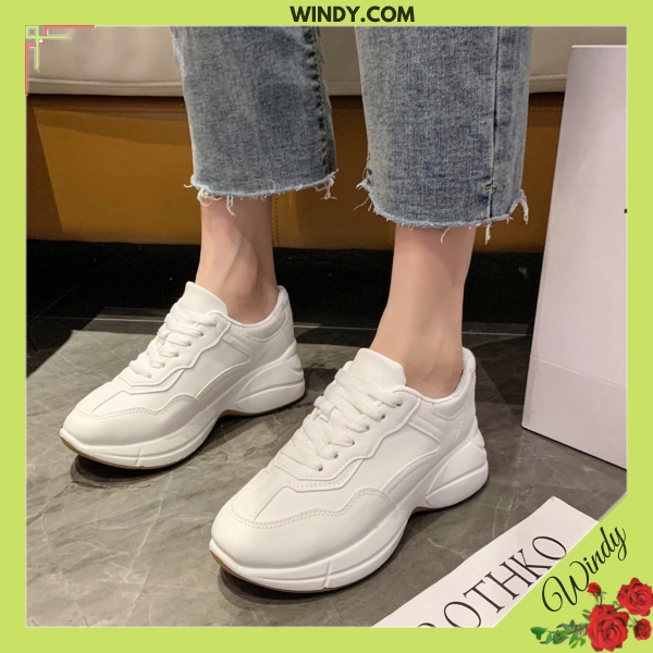 Giày Thể Thao Nữ Sneaker Da Mịn Windy.com