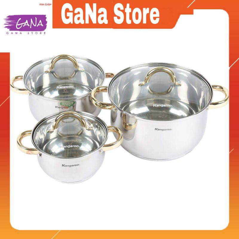 Bộ Nồi Inox 5 đáy liên doanh  Kangaroo KG864 (GaNa Store 02) (GaNa Store 02)