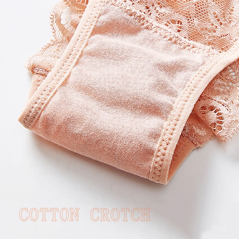 AOFEIQIKE Set 3 Quần Lót Ren Giấu Đường May Quyến Rũ Cho Nữ