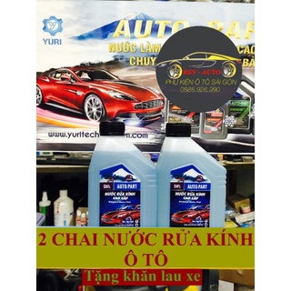2 chai nước rửa kính ô tô- 2 Lít