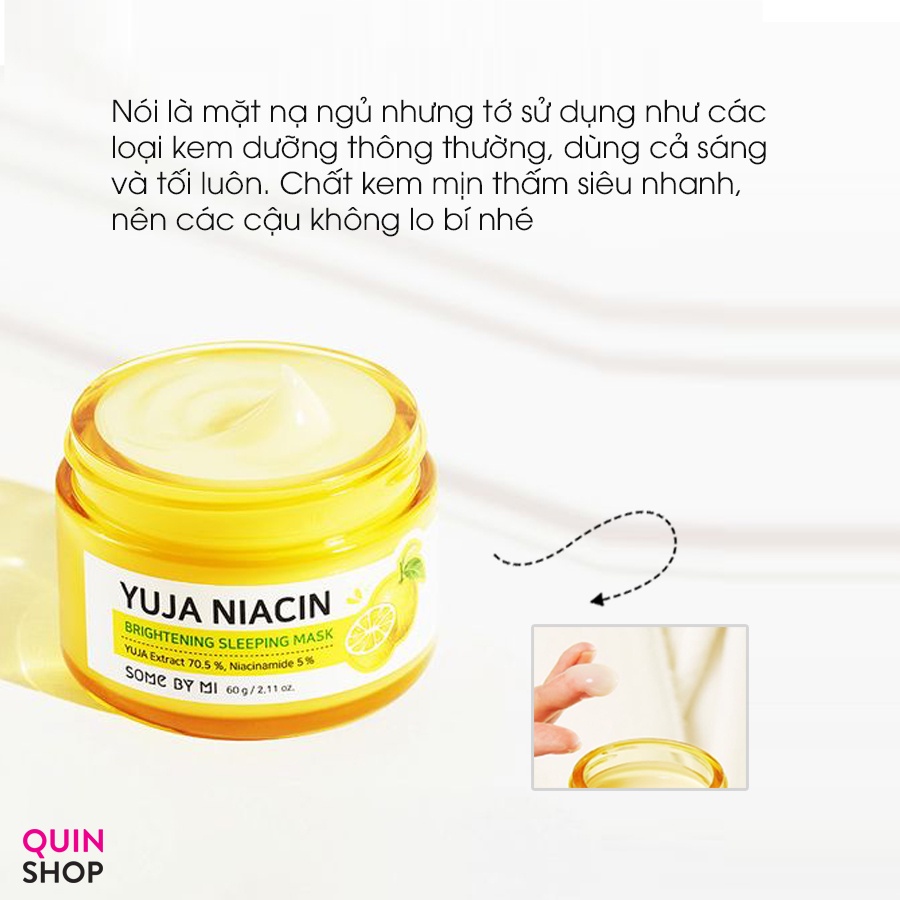 Mặt Nạ Ngủ Dưỡng Trắng Some By Mi Yuja Niacin Brightening Sleeping Mask