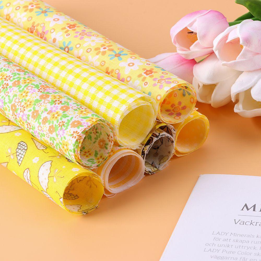 Set 7 Miếng Vải May Vá Thủ Công Phong Cách Vintage