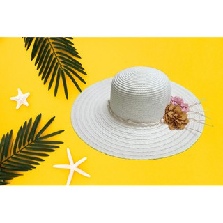 (XẢ KHO) MŨ CÓI ĐI BIỂN RỘNG VÀNH ĐÍNH HOA SIÊU XINH