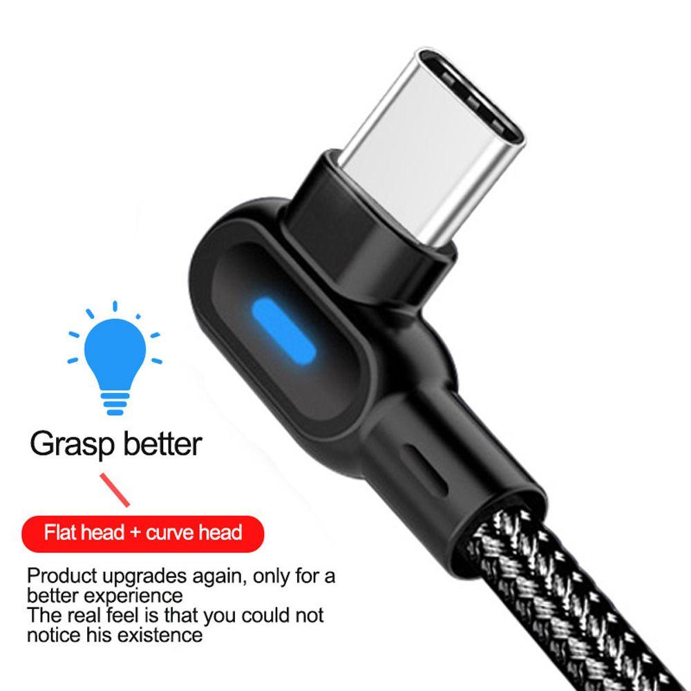 NORMAN Cáp Sạc Micro USB Type C Góc 90 Độ Dài 0.25 / 1M 2M