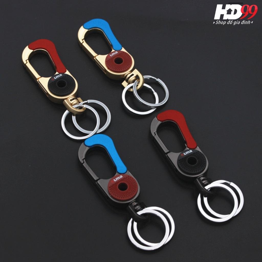 Móc khoá xe máy QLMA 6783 có chốt cài thắt lưng chất liệu inox cao cấp