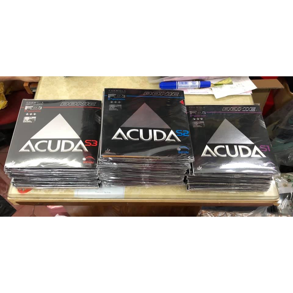 Mặt Vợt Bóng Bàn DONIC Acuda S1 S2 S3 Speed Spin và ConTrol