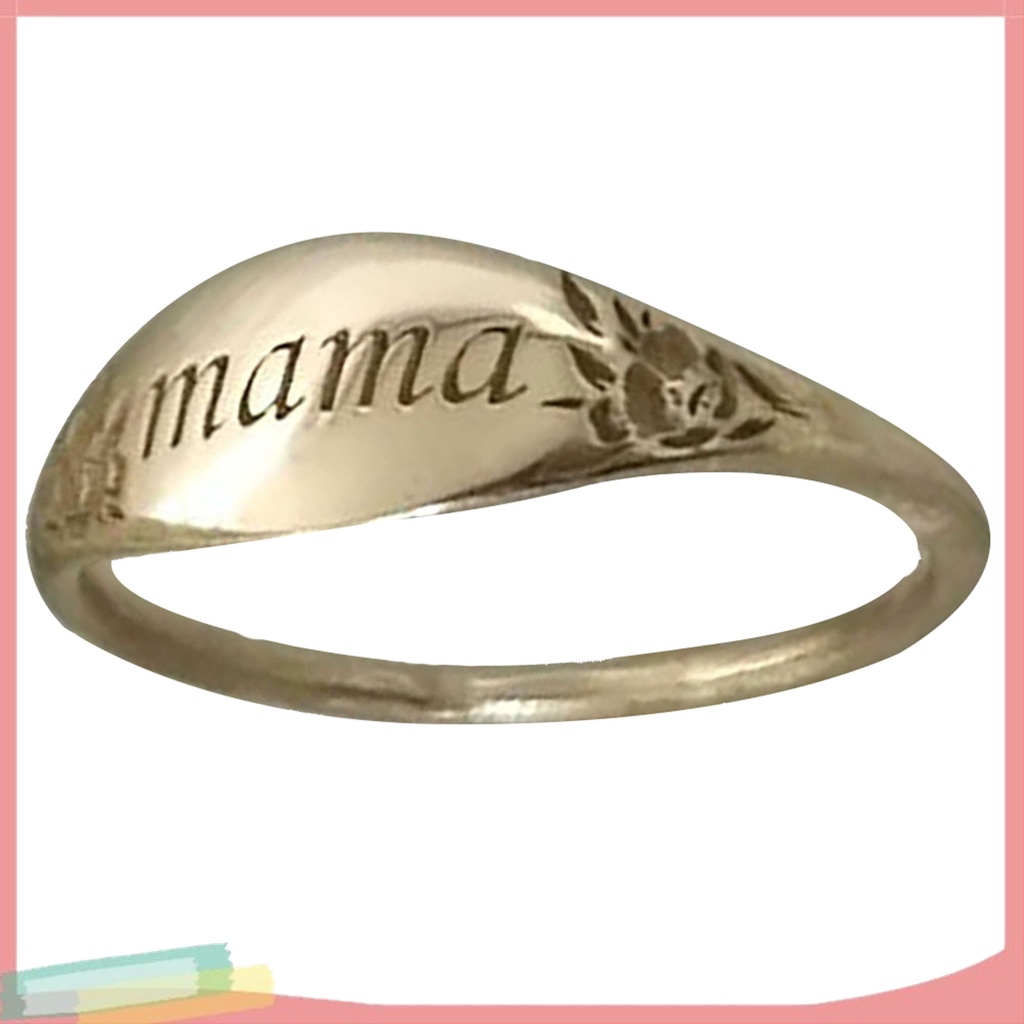 Nhẫn Khắc Chữ Mama Quà Tặng Sinh Nhật / Ngày Của Mẹ