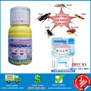 Dung dịch diệt côn trùng hiệu quả an toàn fendona 10SC 50ml Tặng kèm bình xịt